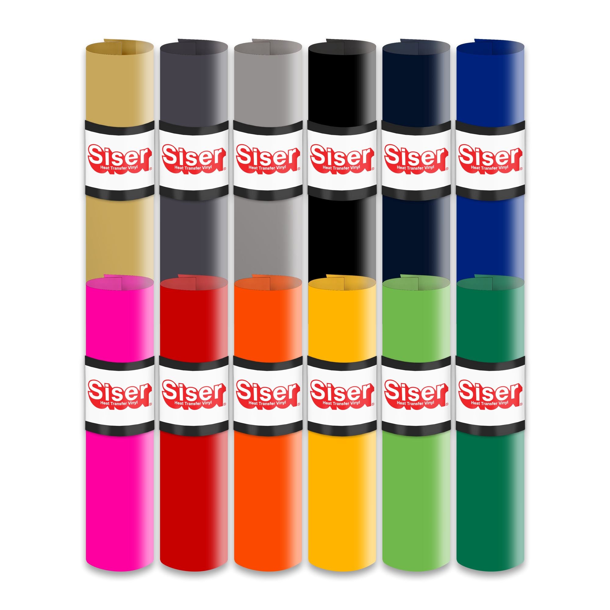 Siser Romeo Deluxe Easyweed Heat Transfer Vinyl (HTV) Bundle with 8-in-1 Heat Press Machine - DIY T-Shirt, Hoodie & Fabric Crafts for Custom Apparel & Home Decor Projects