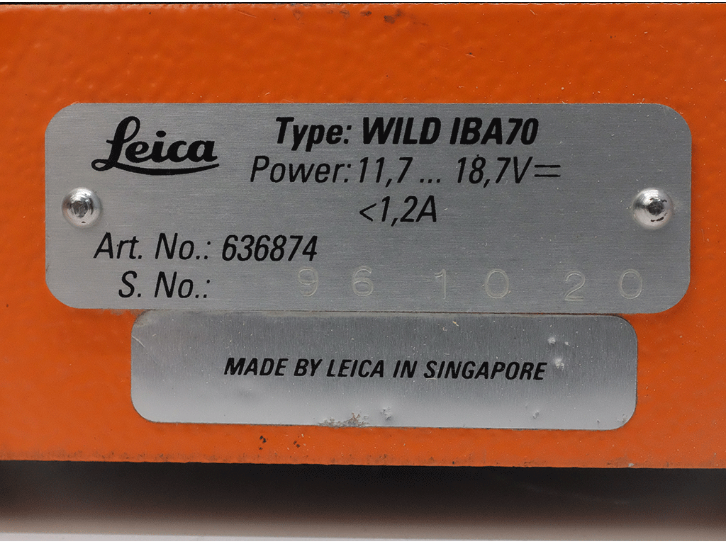 Leica Wild IBA70 High-Precision Industrial Rotary Laser Level for Surveying & Construction - Perfect for Landscaping, Floor Leveling, and Outdoor Measurement Projects