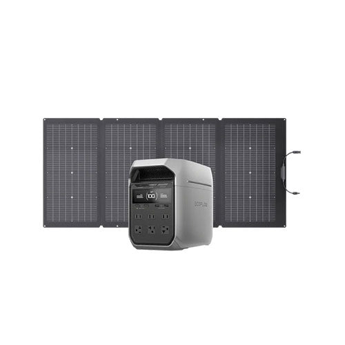 EcoFlow DELTA 3 Plus Portable Power Station 3000W | Solar Generator for Camping, RV & Emergency Backup | Fast Charging, Expandable Battery, Clean Energy Solution