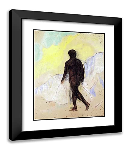 Black Modern Wood Frame with Double Matting