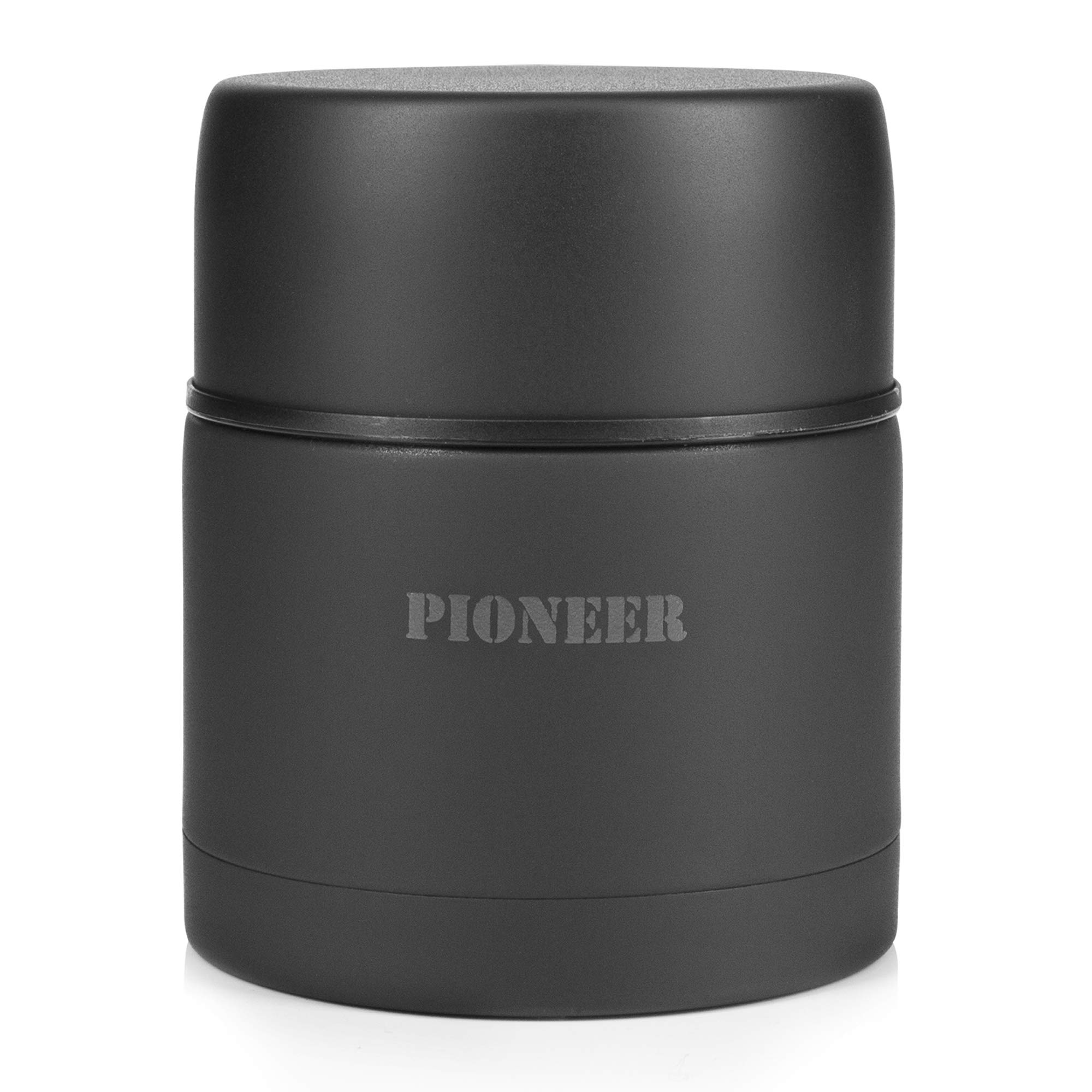 Premium Vacuum Insulated Stainless Steel Soup & Food Thermos - 8 Hours Hot, 24 Hours Cold - 500ml Leakproof Flask for Office, Hiking, Camping & Travel - Black