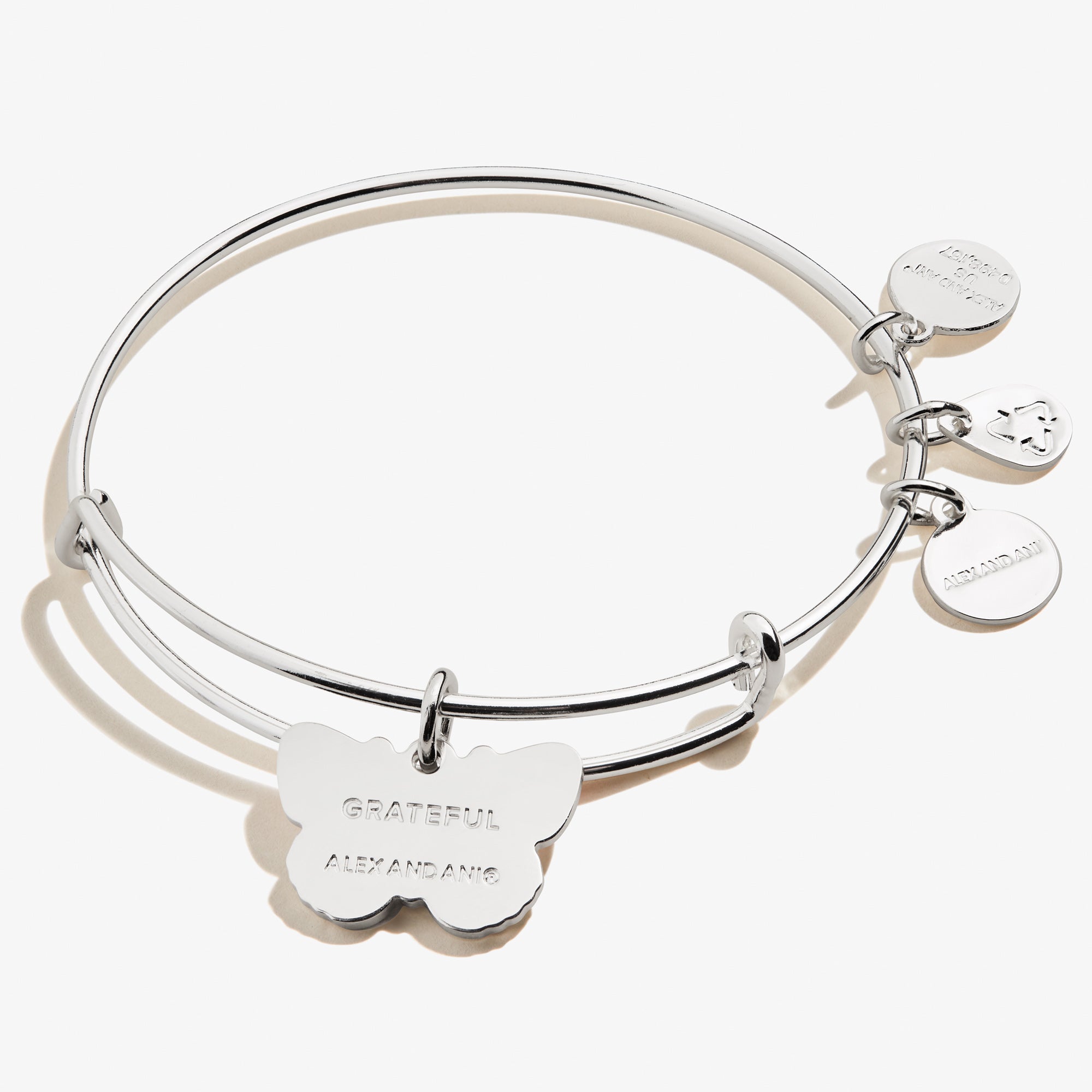 Colotis Danae Butterfly Charm Bangle - Elegant Sterling Silver Jewelry for Women | Perfect for Weddings, Parties & Everyday Wear