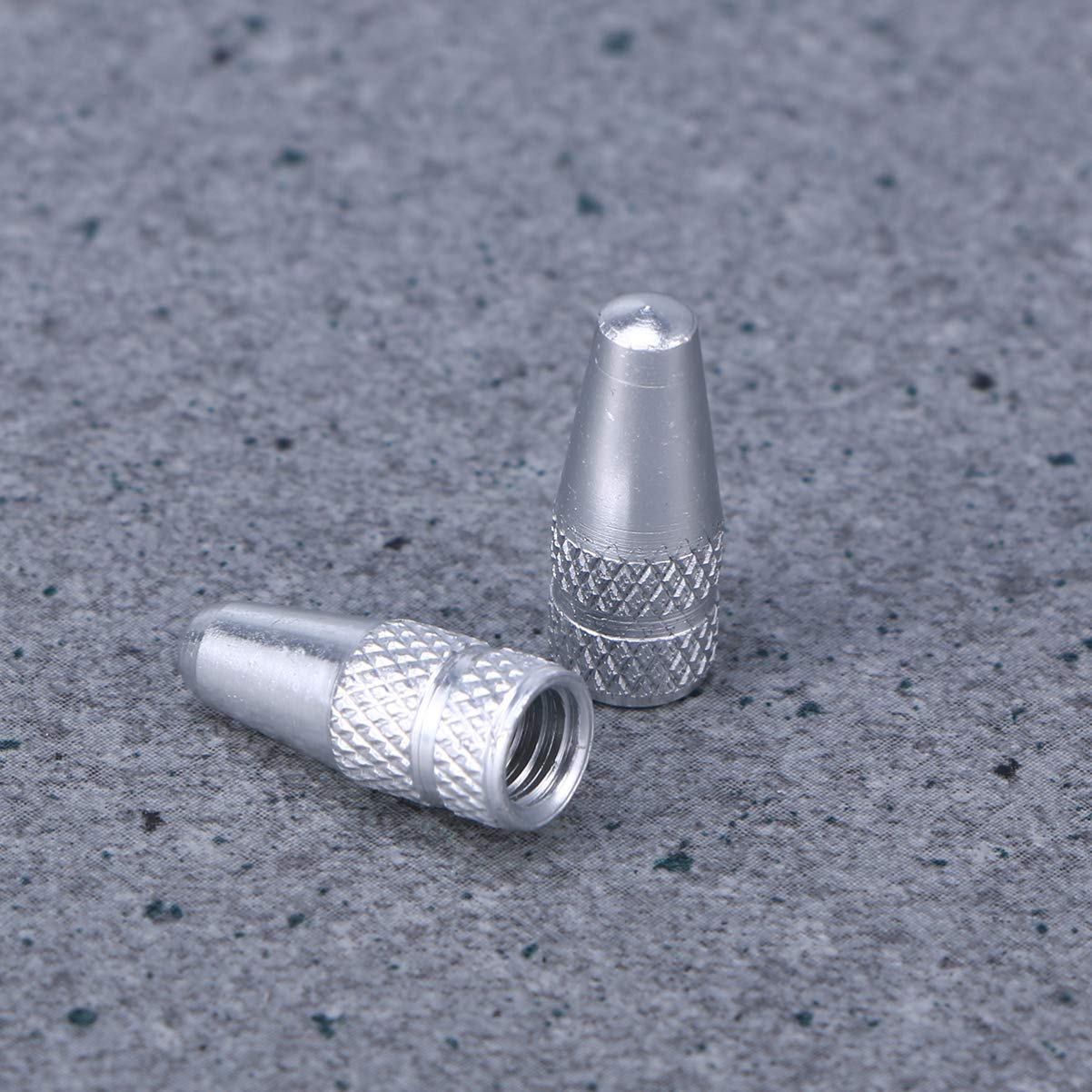 6 Pcs Aluminum Bicycle Tire Valve Caps - Durable Bike Tire Stem Caps for Road, Mountain & BMX Bikes - Perfect for Cycling, Commuting & Outdoor Adventures