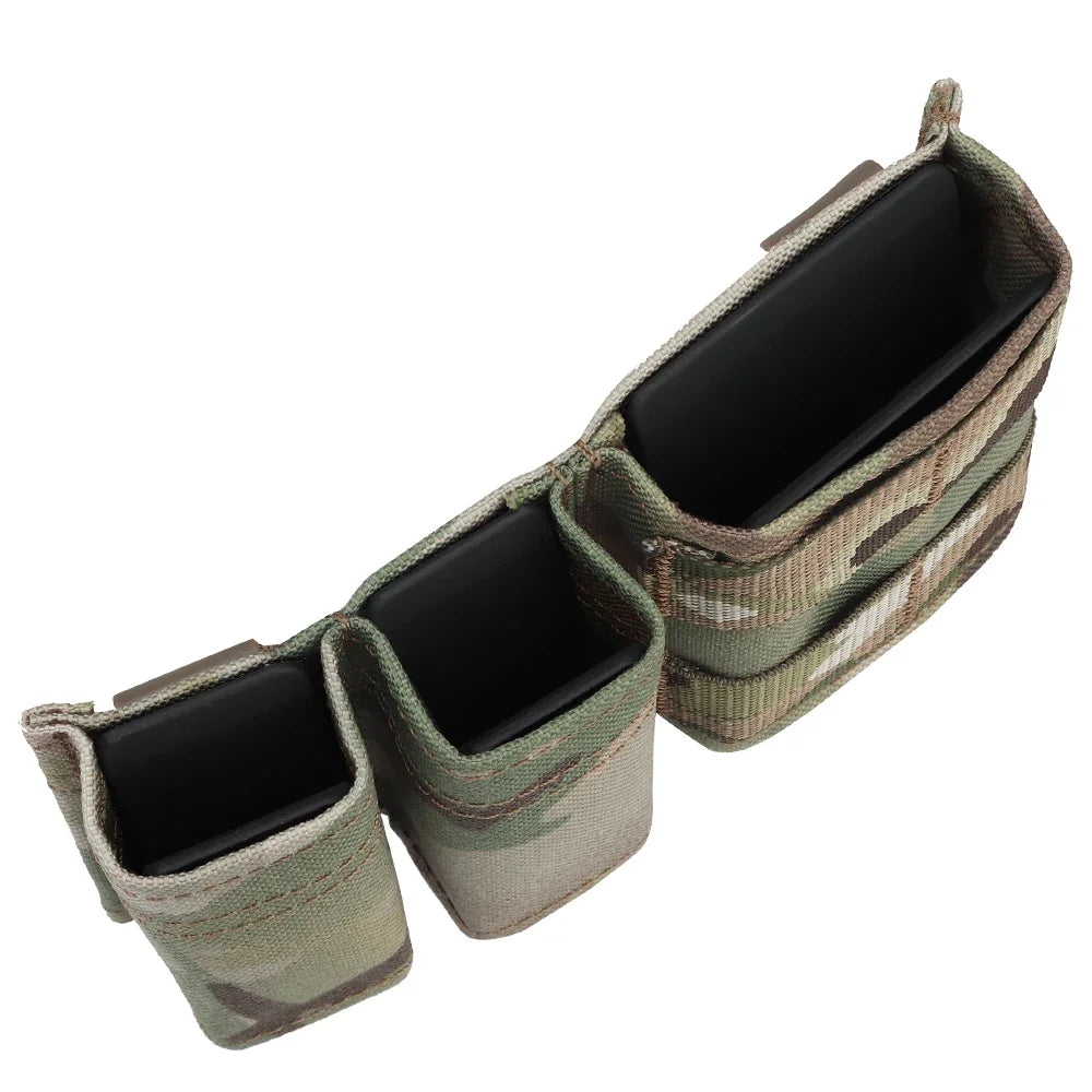 Tactical Double Magazine Pouch for 9mm & 5.56 - Quick Release Nylon Clip Holder - Perfect for Military, Law Enforcement & Range Training