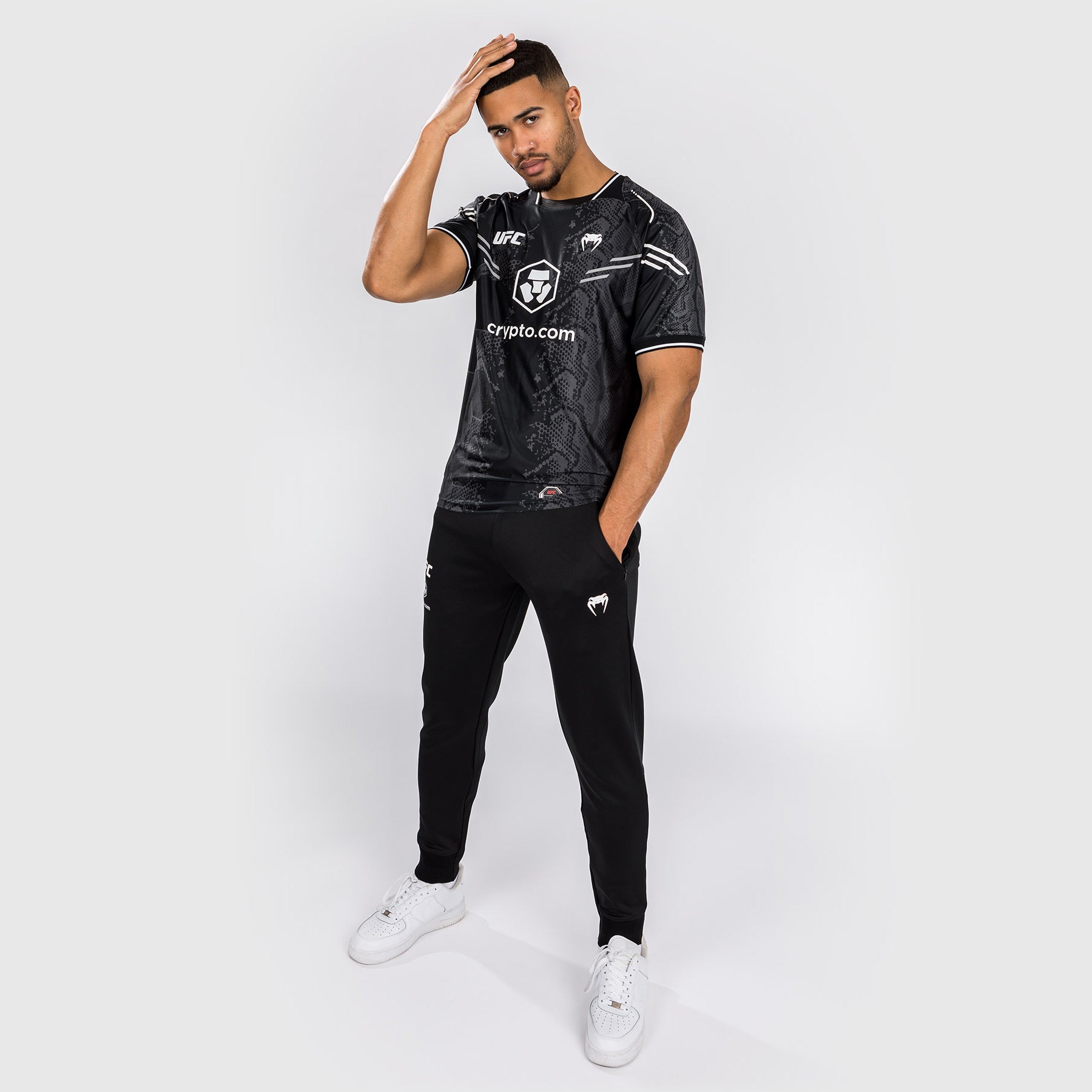 Venum UFC Adrenaline Personalized Authentic Fight Night Walkout Jersey for Men - Black | MMA Training & Competition Apparel