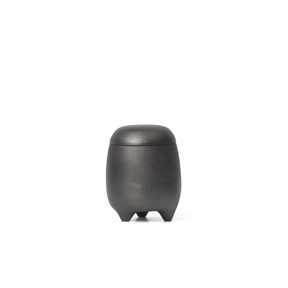 FERM LIVING Evoke Candle Holder - Modern Blackened Aluminum Candle Stand for Home Decor | Perfect for Living Room, Bedroom & Wedding Centerpieces