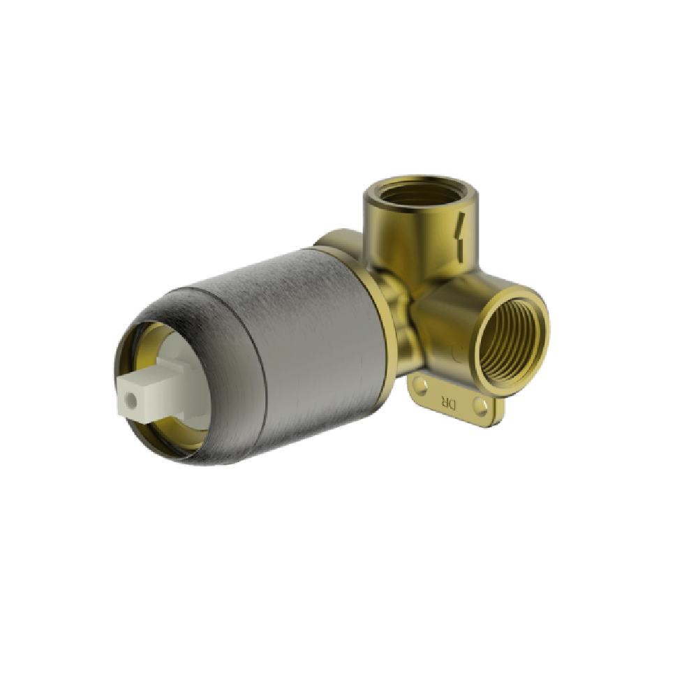 Abey Park Avenue Shower Mixer - In-Wall Concealed Valve System - Gunmetal Finish - Modern Bathroom Faucet for Luxury Showers & Spa Experience