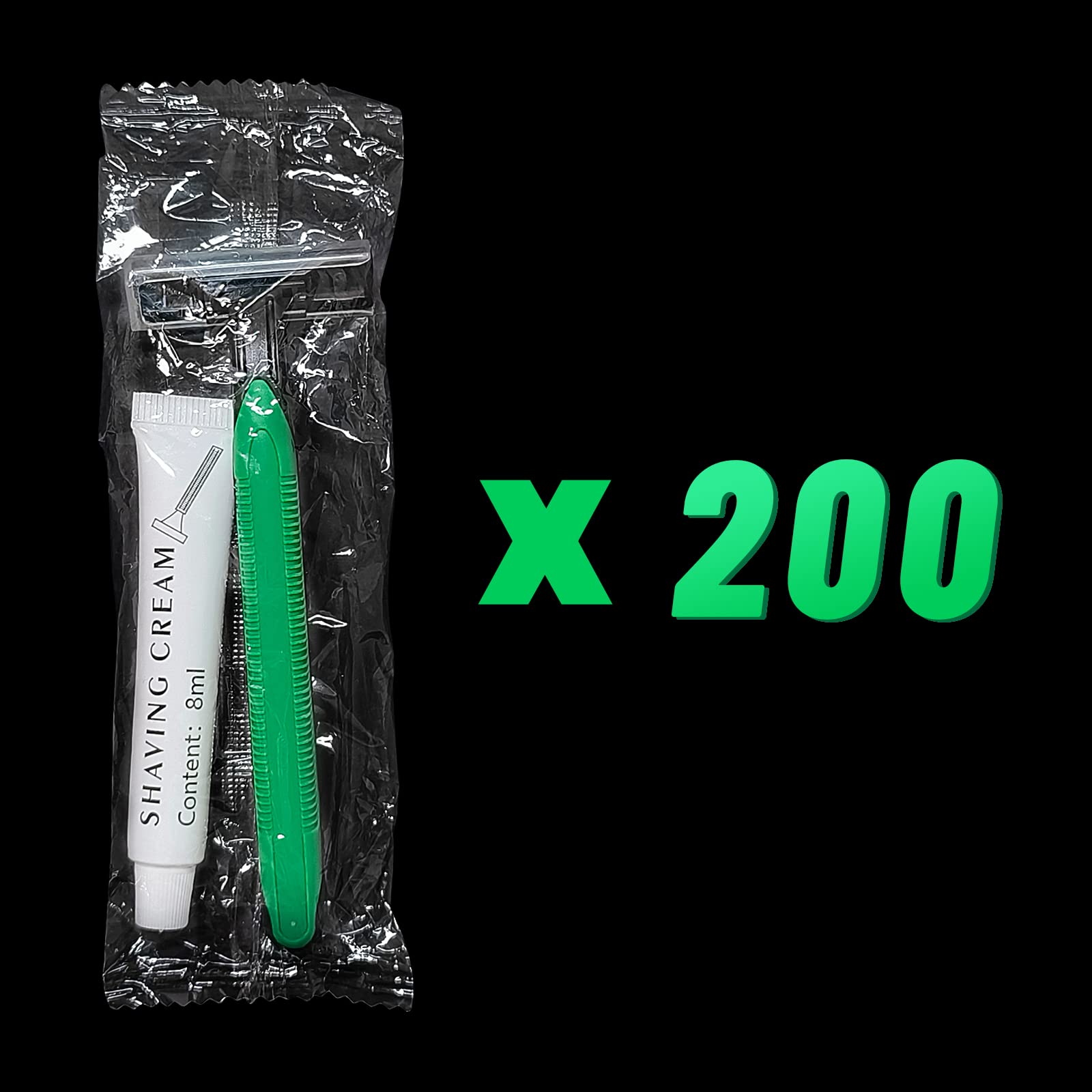 200 Pack Kheoxusa Disposable Razors for Women & Men - Bulk Individually Wrapped Shaving Razors for Smooth Skin - Perfect for Travel, Gym, Home & Office Use
