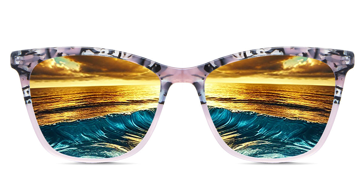 Stylish Paisley Print Women's Prescription Sunglasses – UV Protection, Lightweight & Comfortable for Driving, Outdoor Activities & Fashion
