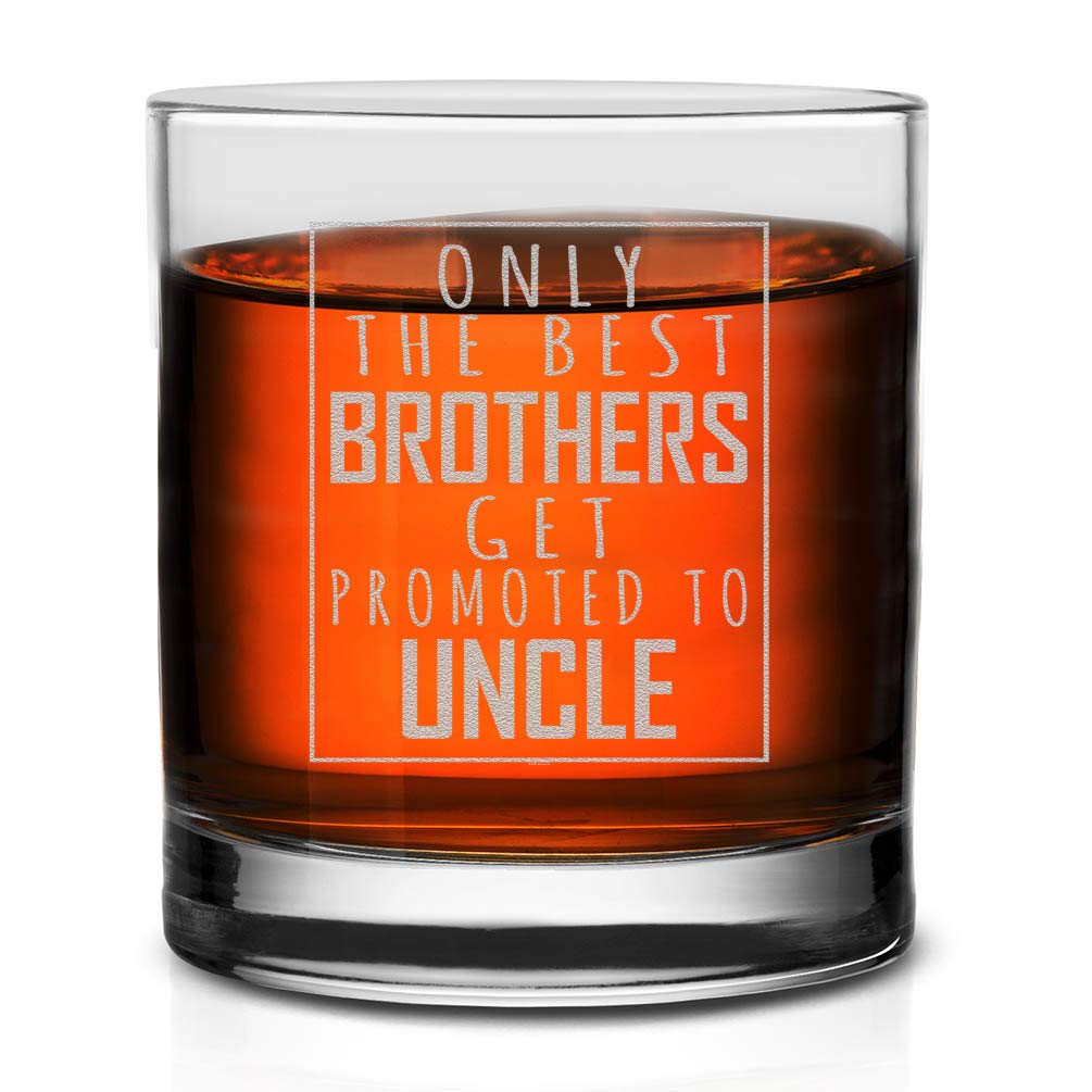 Funny Whiskey Glass Gift for Dad - Uncle & Grandpa Pregnancy Announcement - Father's Day & Birthday Present - Clear Glass for Celebrations