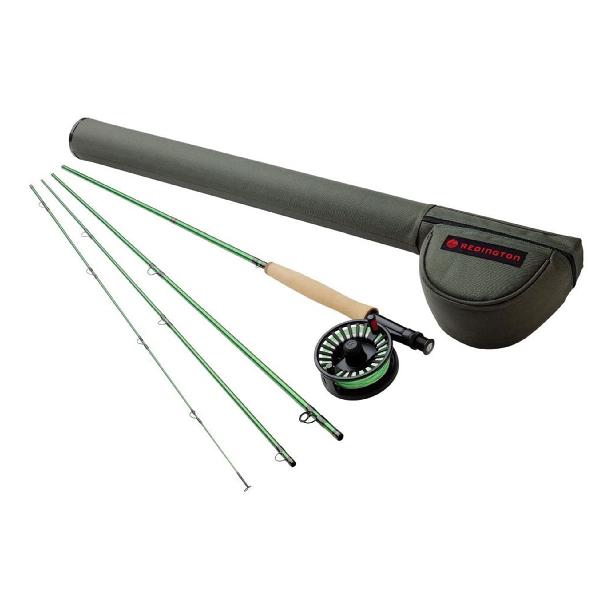 Redington VICE Fly Fishing Combo Kit - 8 WT 9'0' 4PC Fly Rod with I.D. Reel, Rio Mainstream Line & Travel Case | Perfect for Trout, Bass & Saltwater Fly Fishing