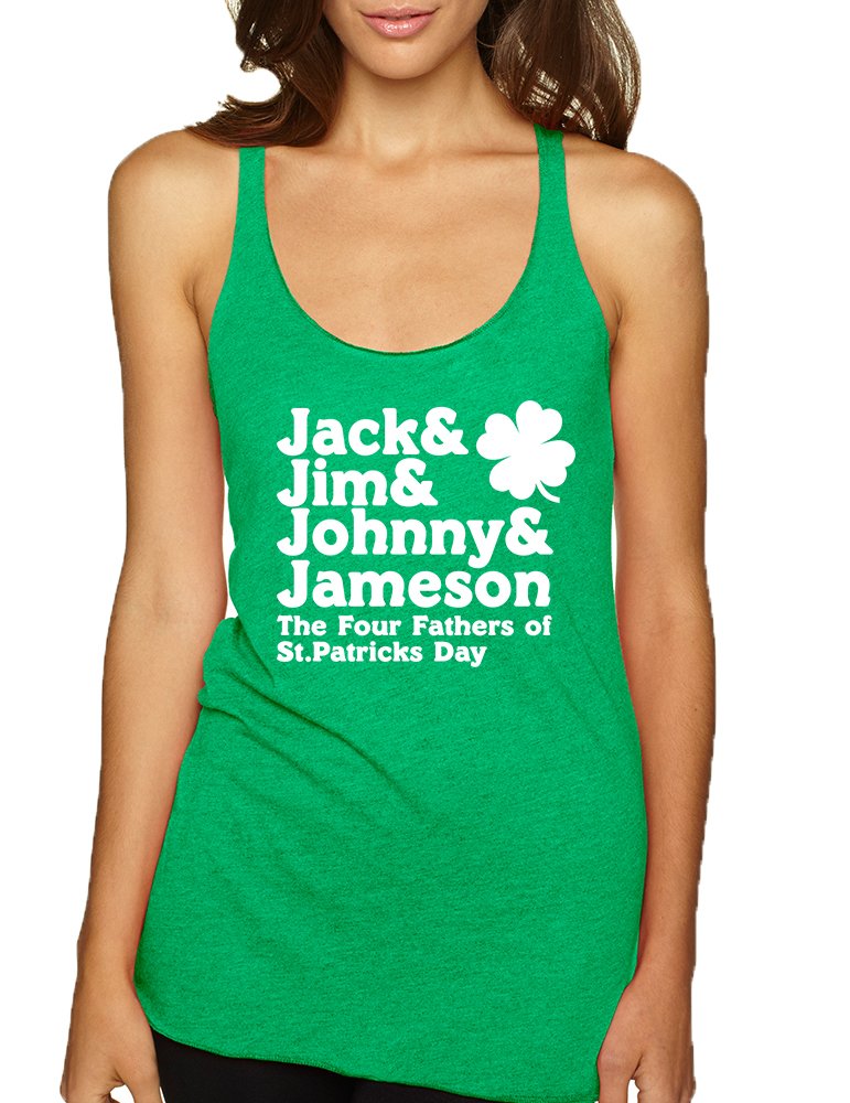 ALLNTRENDS Women's St. Patrick's Day Shamrock Print Sleeveless Tank Top - Soft Breathable Summer Casual Shirt for Festive Parties & Irish Pride Events
