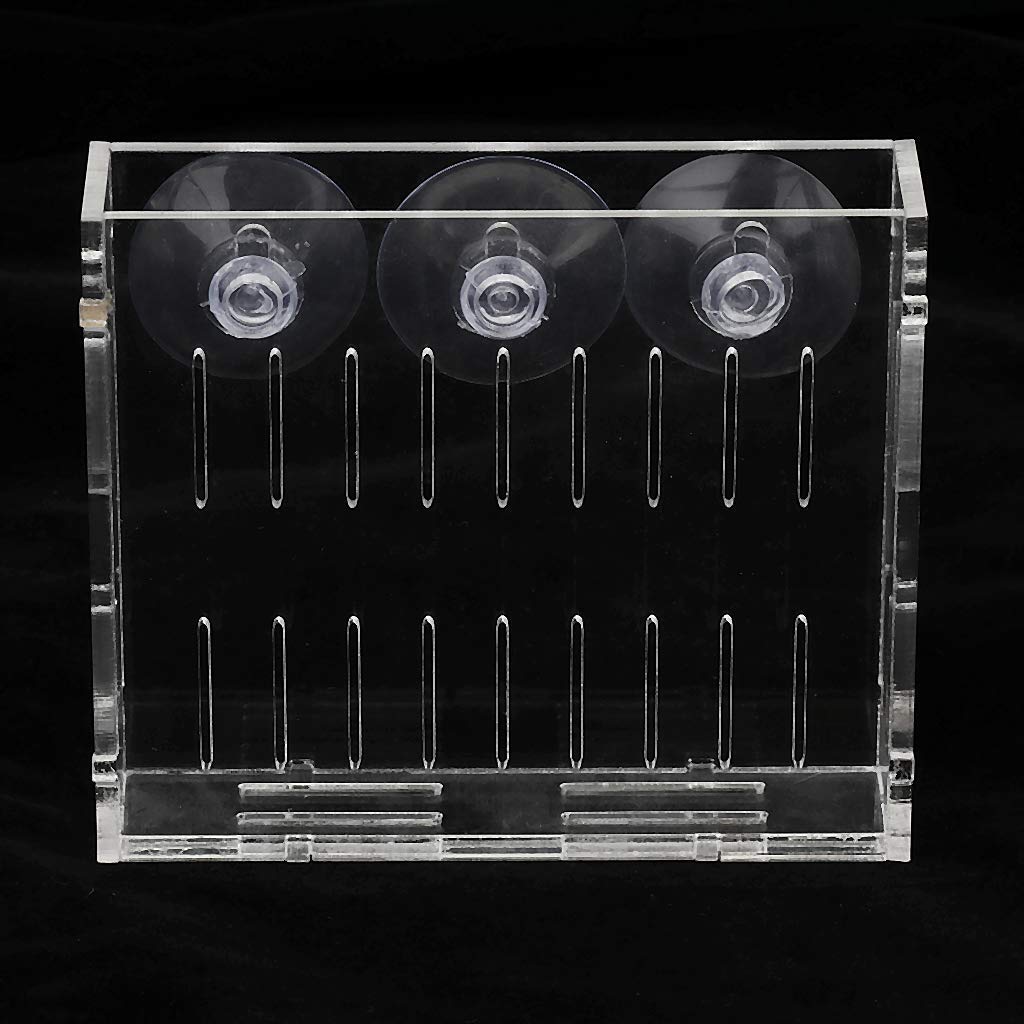 Clear Acrylic Aquatic Plant Cup Holder for Aquarium Fish Tank - Perfect for Live Plants, Moss, and Grass - Ideal for Aquascaping and Fish Tank Decor