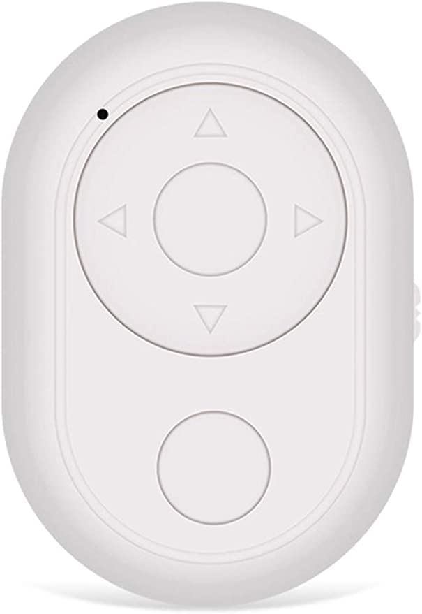 4TH COMMAND Bluetooth Wireless Remote for Phone Camera & TikTok - Compatible with Android, iPhone, Tablets - Camera Shutter Remote Control for Photography, Video Recording, Live Streaming - Perfect for TikTok, YouTube, Instagram, Facebook Content Creation (White)