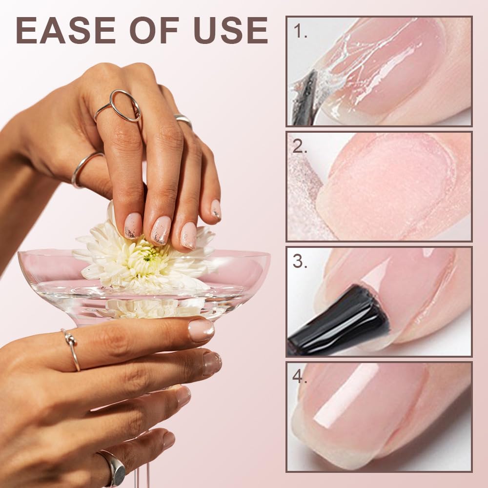 Nail Repair Protection Gel - Strengthening Kit for Split & Cracked Natural Nails | Instant Broken Nail Repair Solution | Quick Fix for Damaged Nails | Perfect for Salon, Home Care & Emergency Nail Treatments