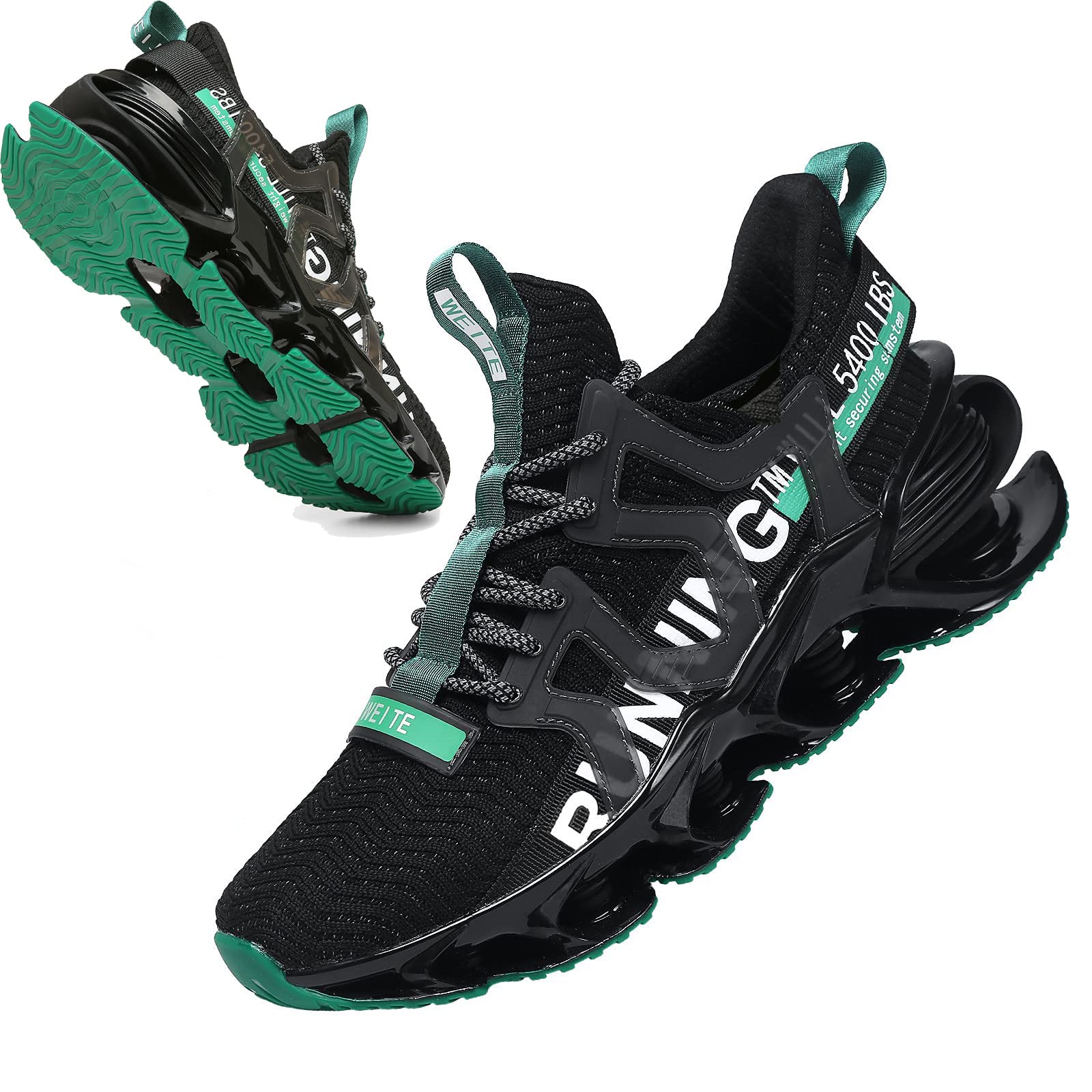 **Men's Running Shoes - Breathable Non-Slip Sneakers for Walking, Tennis & Casual Wear | Black, White & Beige | Sizes 9-11 | Perfect for Gym, Workout & Daily Comfort**