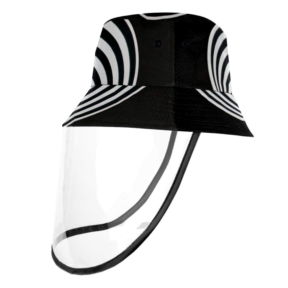 Packable Spiral Funnel Sun Hat with Turn Circle Rings - UV Protection Bucket Fisherman Hat for Beach, Hiking & Outdoor Activities
