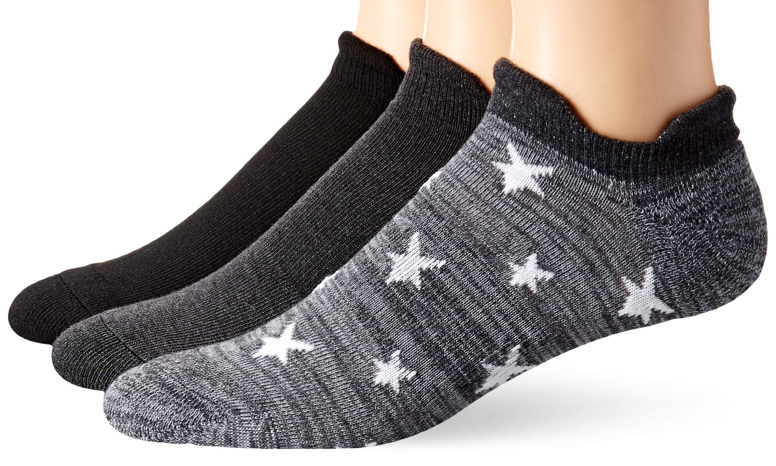 Hanes Men's Heel Shield Socks - Cushioned & Reinforced Heel Support for Running, Hiking & Everyday Comfort - 6-Pack Black Athletic Socks for Work, Sports & Casual Wear