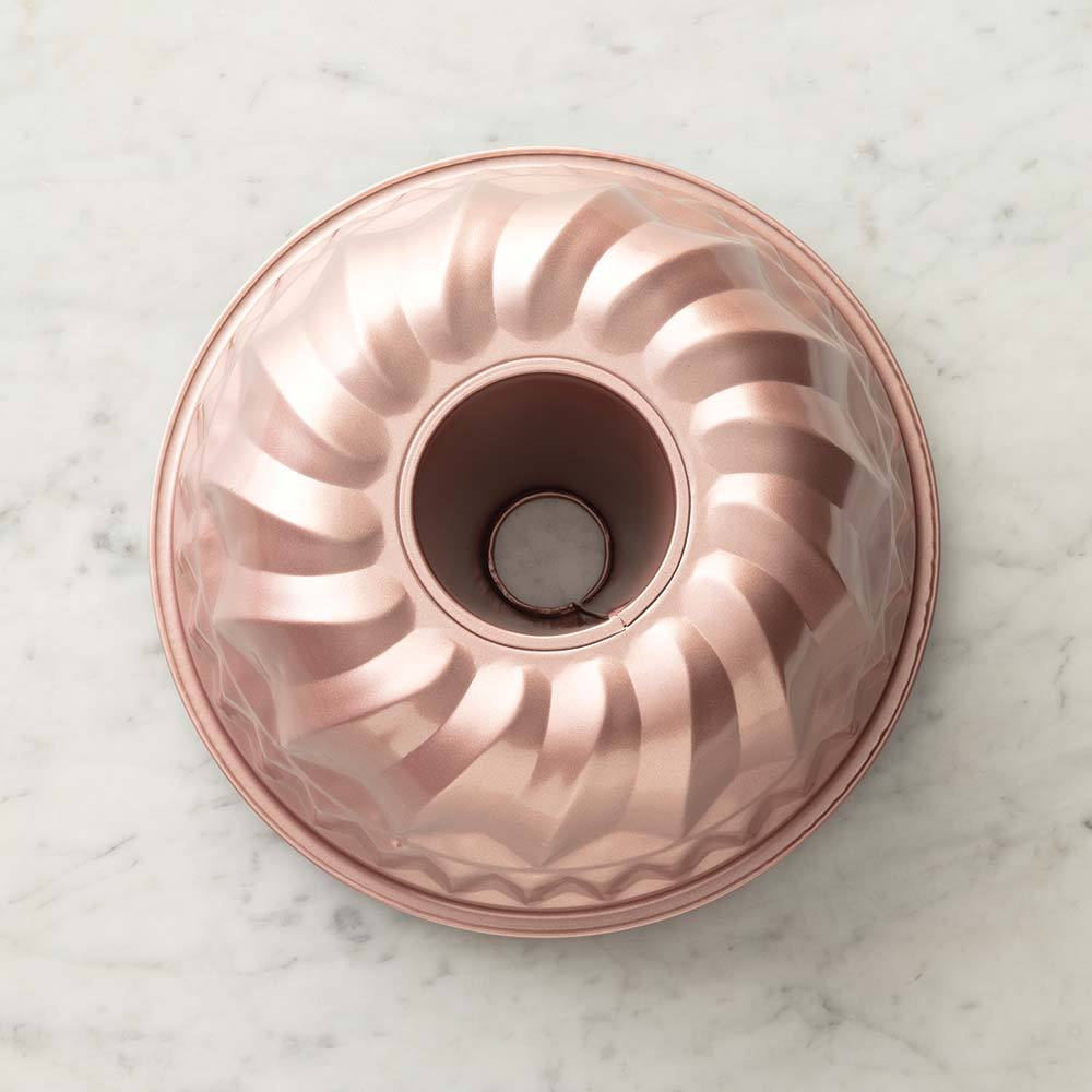 21cm Rose Gold Bundt Cake Pan - Non-Stick Baking Pan for Cakes, Muffins & Desserts - Perfect for Birthday, Wedding & Holiday Baking