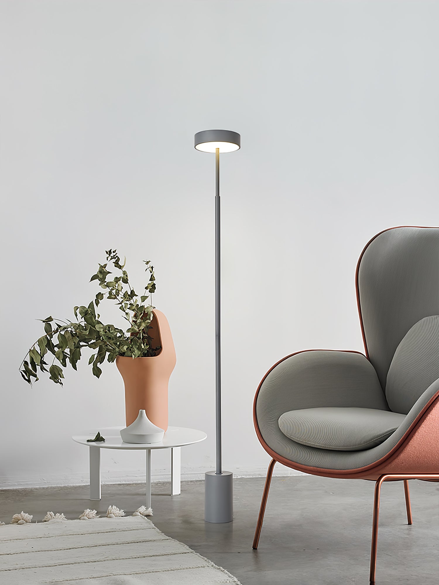 Naya Rotatable Floor Lamp - 360° Adjustable Modern Standing Light for Living Room, Bedroom & Office - Bright LED Reading Light with Remote Control & Touch Dimmer - Perfect for Home Decor & Workspace Lighting