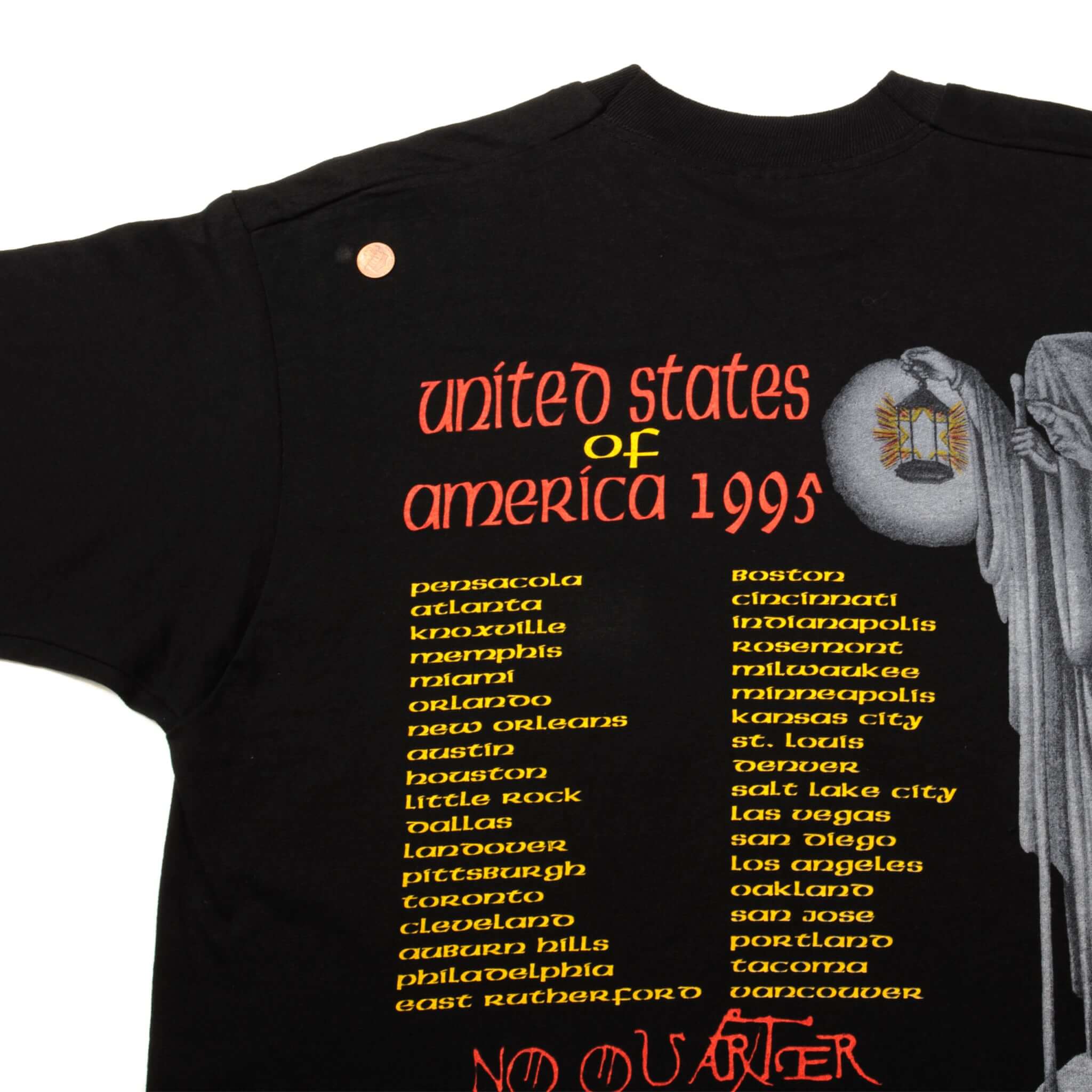 Vintage Jimmy Page Robert Plant No Quarter Led Zeppelin Unledded T-Shirt 1995 XL - Classic Rock Band Tee for Concerts & Casual Wear