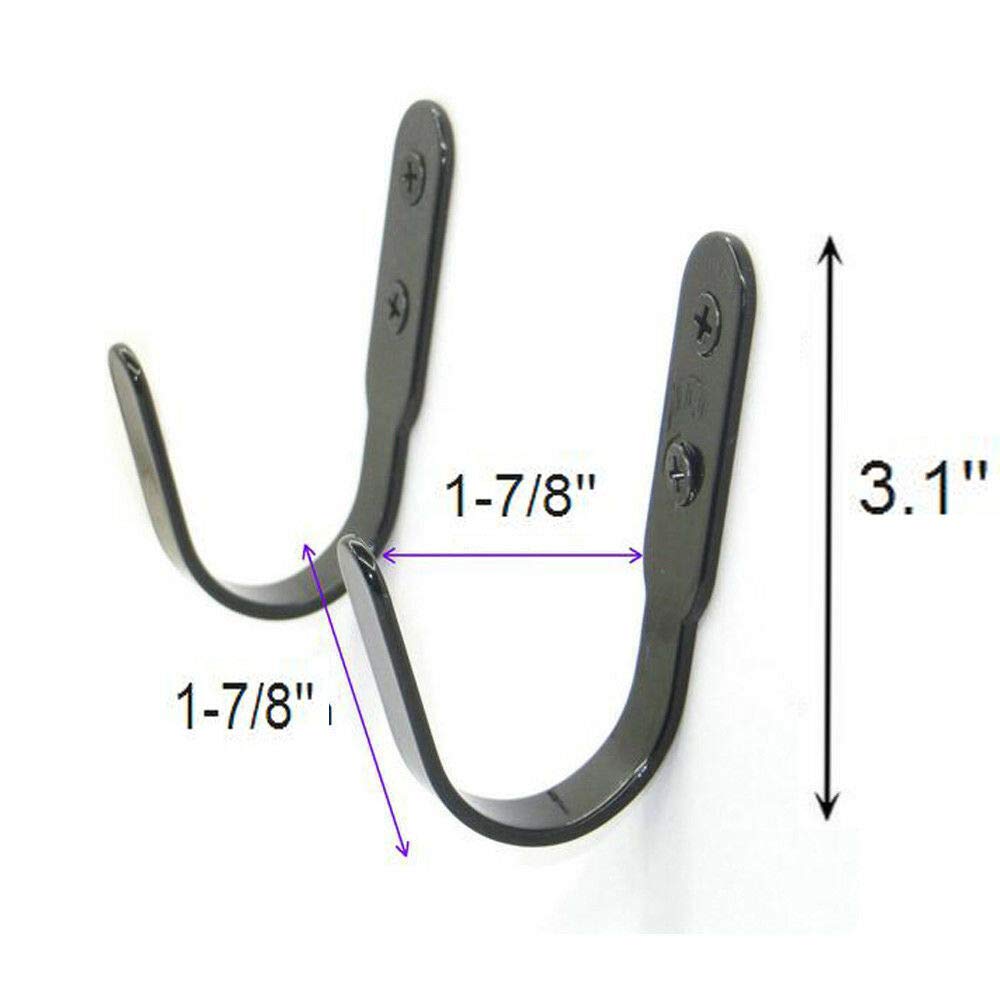 Pmsanzay Black Metal Wall Mount Ironing Board Holder - Space Saving Wall Hanger & Organizer for Iron Storage - No Ironing Board Needed - Perfect for Small Laundry Rooms, Apartments & Closets