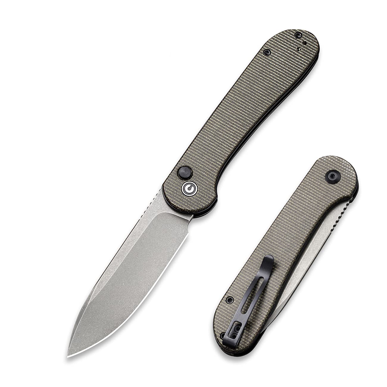 CIVIVI Button Lock Elementum & Conspirator Knife Set - Premium EDC Folding Knives for Outdoor, Camping, Hiking & Everyday Carry