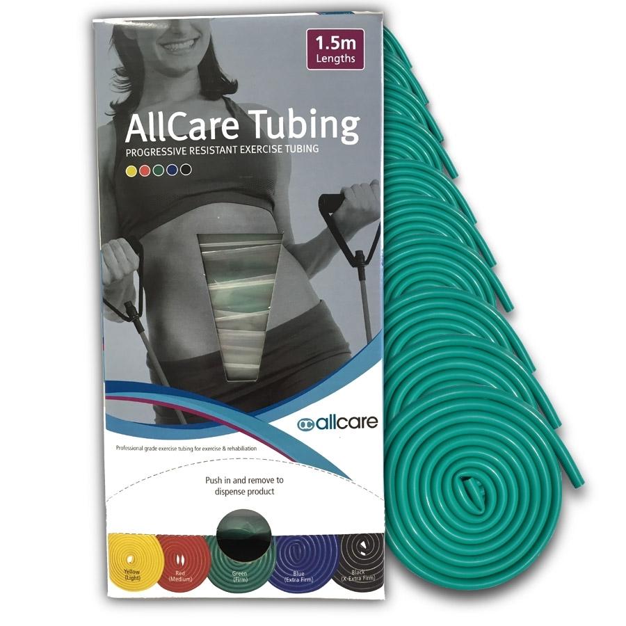 66Fit AllCare Exercise Resistance Bands Set - 1.5 Meter (5 Feet) Premium Latex Tubes for Strength Training, Physical Therapy & Home Workouts - Ideal for Yoga, Pilates, Fitness & Rehabilitation
