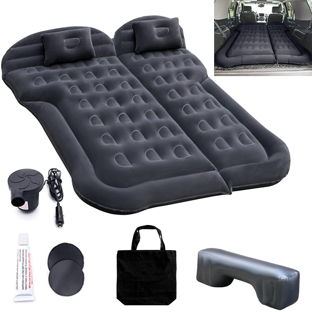 Portable SUV Air Mattress with Pump - Camping & Travel Bed for Car, RV, Truck - Home & Outdoor Use
