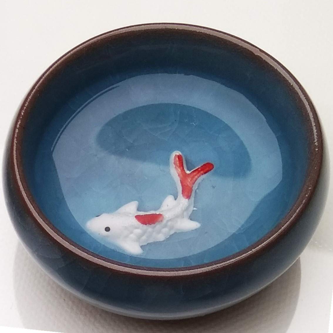 Korean Soju Shot Glasses Set - Handcrafted Ceramic Fish Design for Whiskey, Tequila & Sake Cocktails