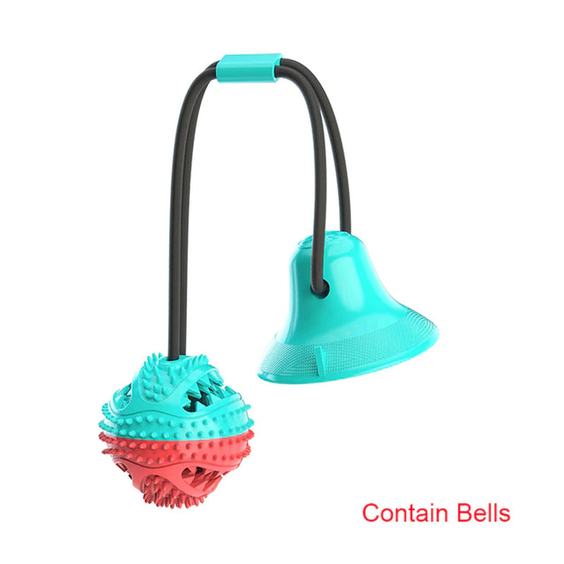 Durable Large Dog Ball Toys with Suction Cup & Ropes - Interactive Slow Feeder Chew Toy for Golden Retrievers & Big Dogs - Teeth Cleaning, Leak-Proof Design - Perfect for Outdoor Play, Training & Dental Health