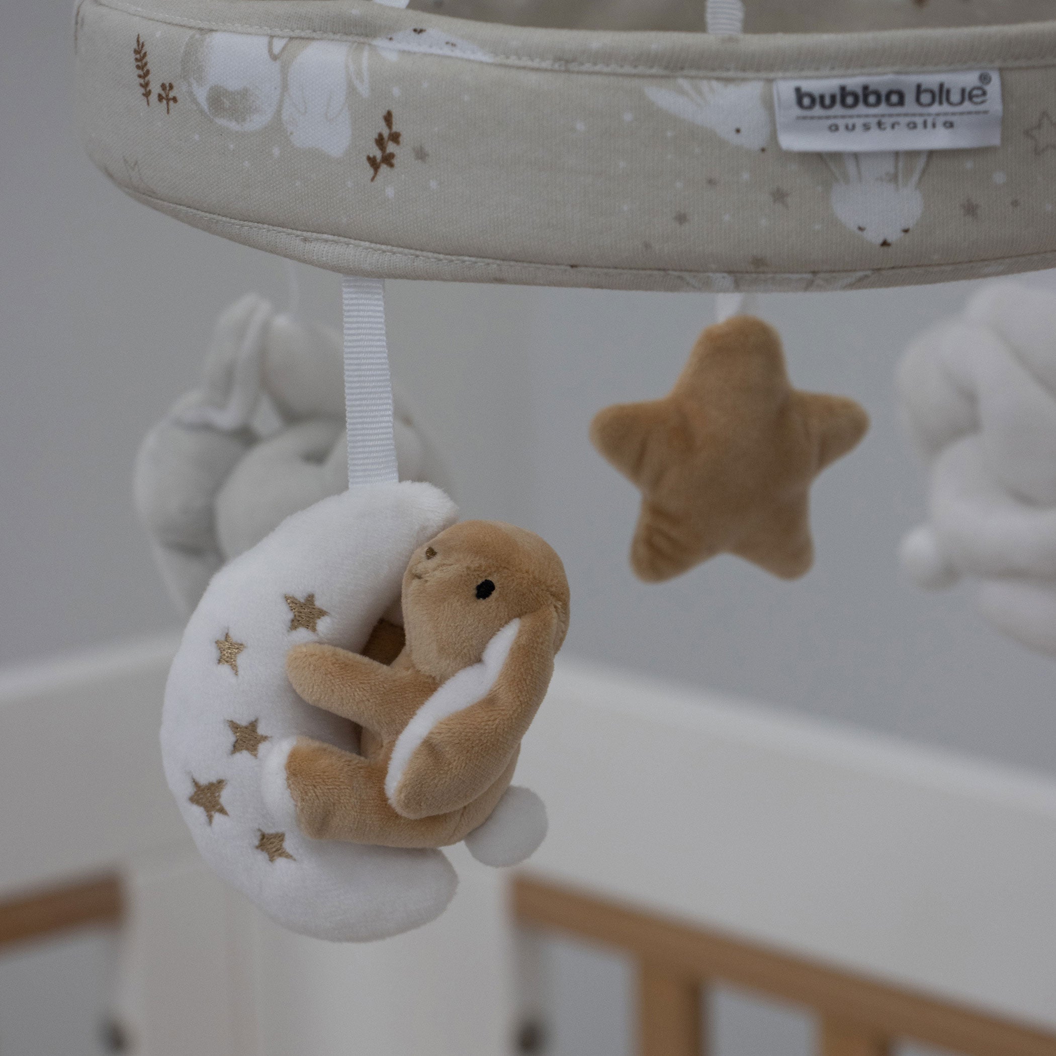 Bunny Dreams Musical Mobile - Cute Baby Crib Mobile with Soothing Music & Rotating Toys for Nursery Decor & Infant Sleep Aid
