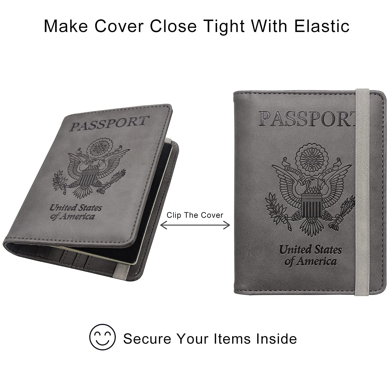 Premium Travel Accessories Set - RFID Blocking Passport Holder & Vaccine Card Protector Combo | Perfect for International Flights, Vacations and Business Trips