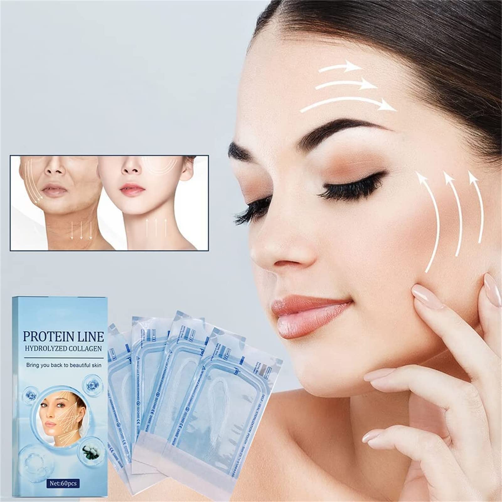 Proform Korean Soluble Protein Thread Lifting Kit - 60pcs Instant Face Lift Protein Threads for Wrinkle Reduction & Skin Tightening | At-Home Non-Surgical Facelift Treatment for Anti-Aging & Youthful Glow