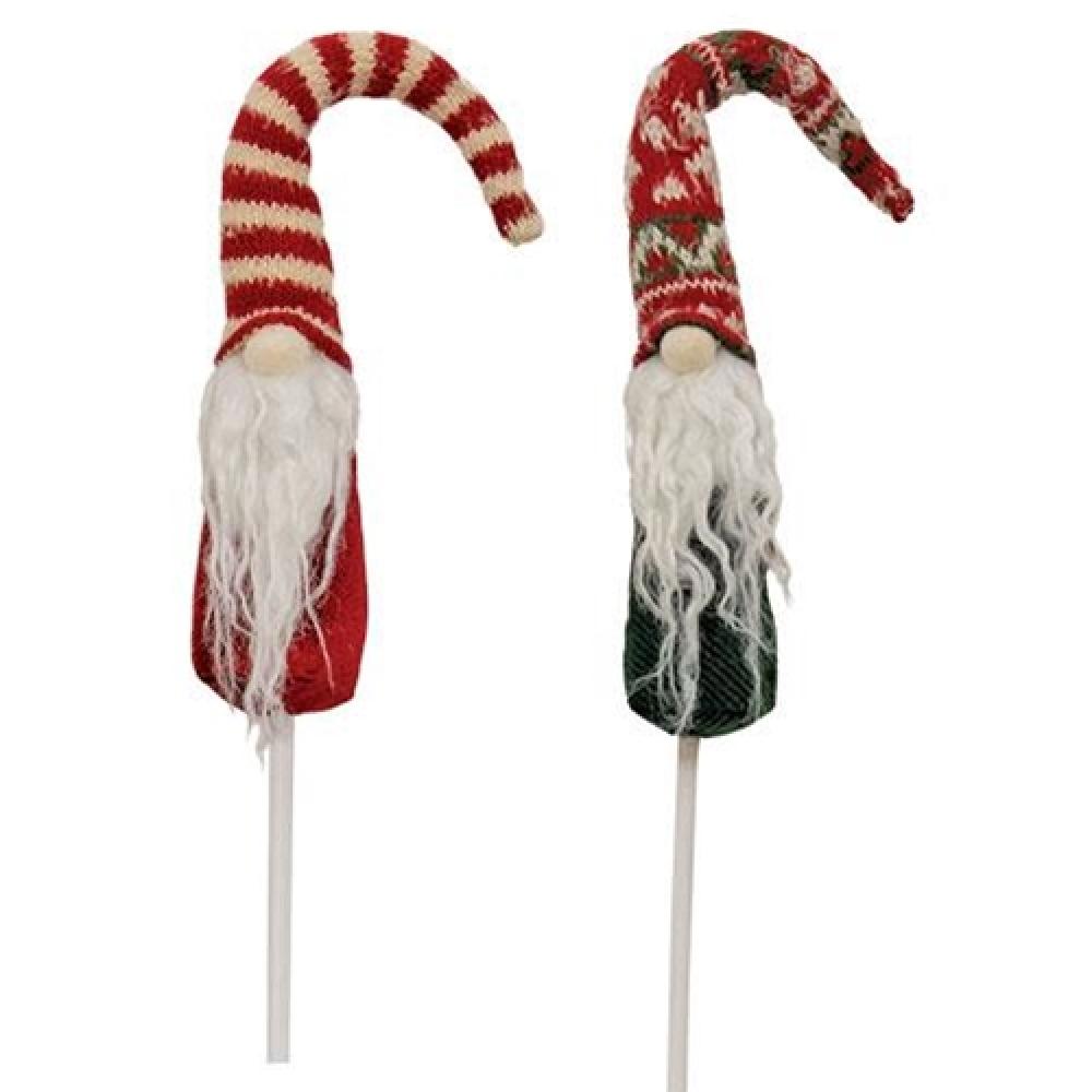 Nordic Sweater Gnome - Set of 2 Assorted Christmas Decorations for Home, Garden & Holiday Decor - Perfect for Mantel, Shelf & Outdoor Display