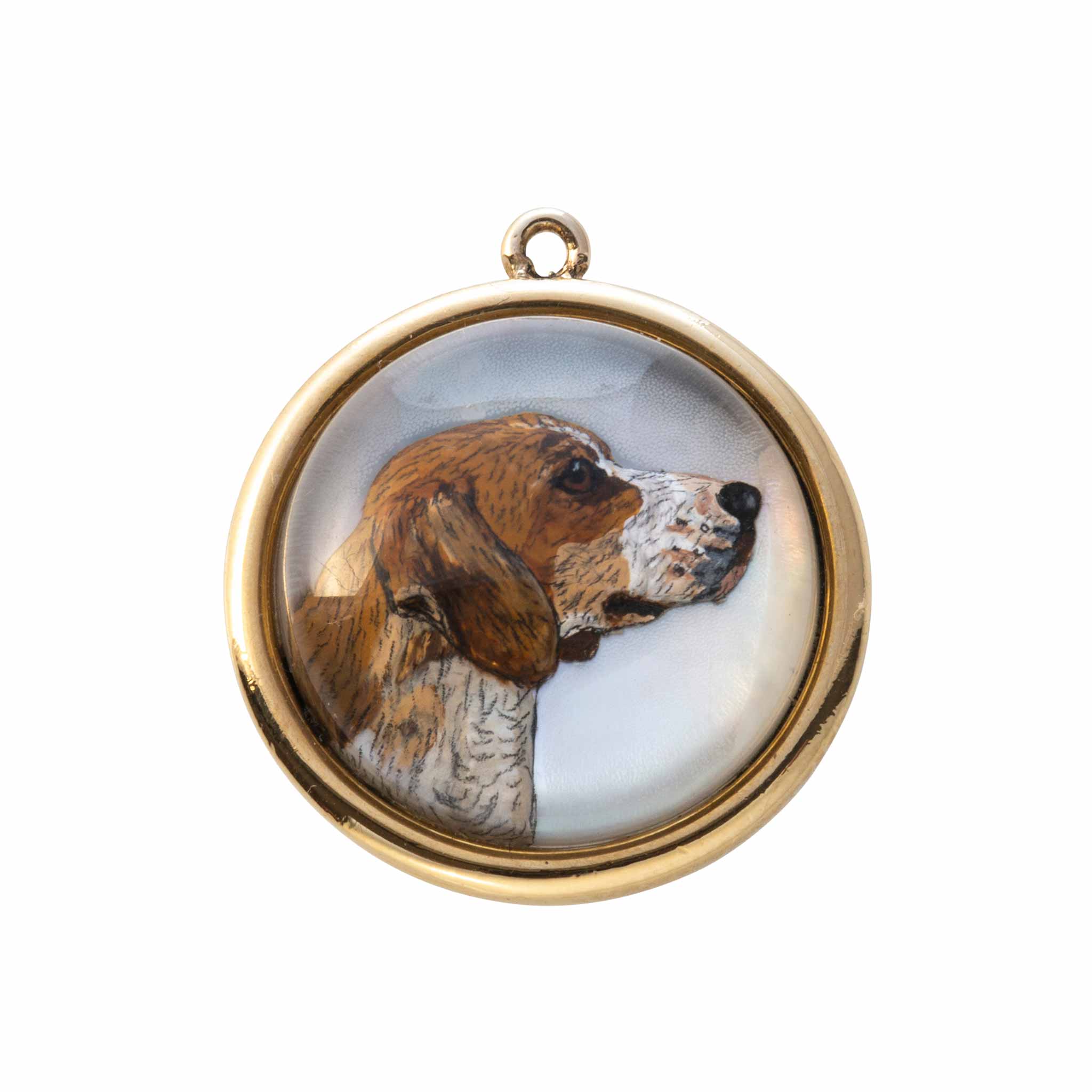 Victorian Essex Crystal Beagle 18K Gold Pendant Necklace - Elegant Dog Lover Gift for Women, Perfect for Anniversaries, Birthdays & Special Occasions
