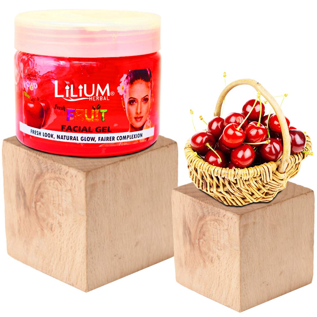 Lilium Herbal Ultra Glow Fruit Facial Gel - 200ml | Natural Brightening & Hydrating Face Mask for Glowing Skin | Perfect for Daily Skincare & Spa Nights
