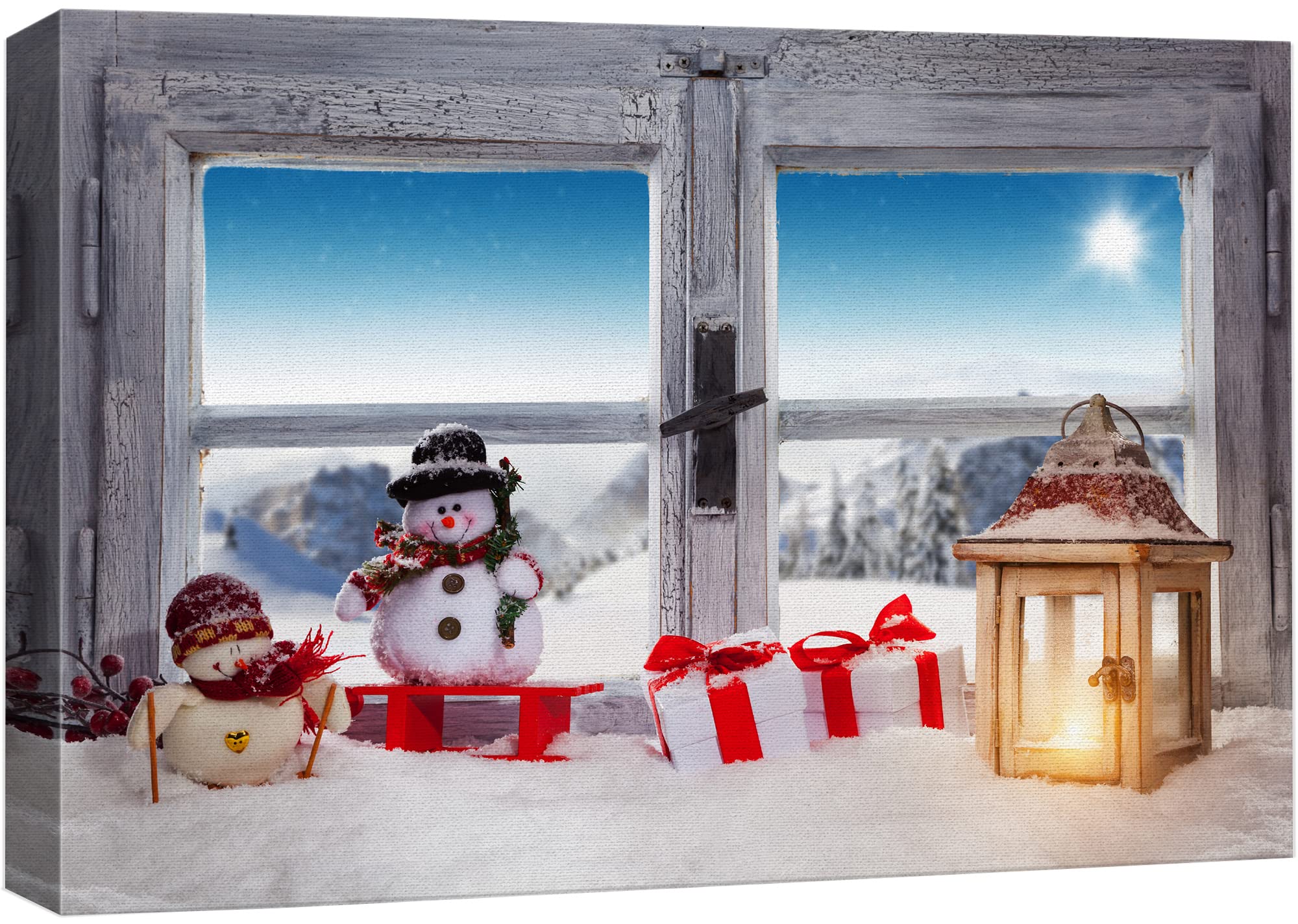 Wall26 Merry Christmas Canvas Wall Art - 32x48 Inch Framed Holiday Paintings for Home Decor, Bedroom & Living Room | Perfect for Seasonal Decorations, Gifts & Festive Atmosphere