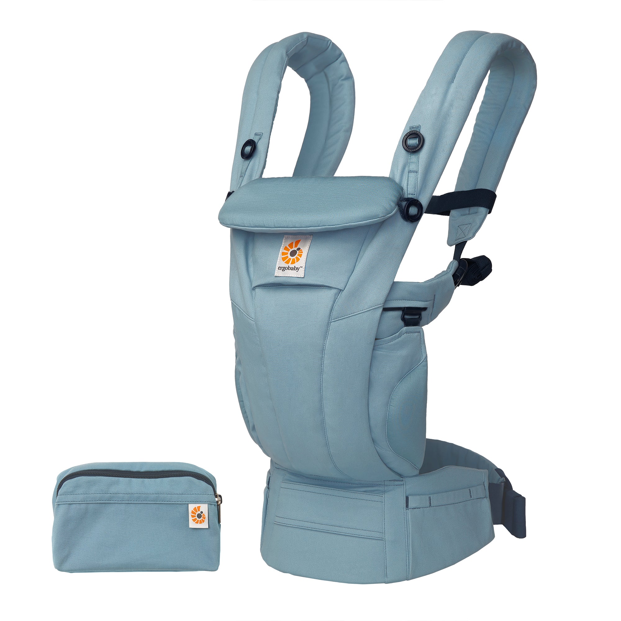 Omni Dream Baby Carrier - Ergonomic, Adjustable & Hands-Free Infant Carrier for Newborn to Toddler (Slate Blue) - Perfect for Hiking, Travel & Everyday Use