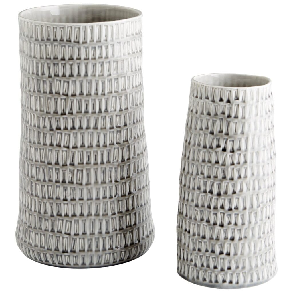 Cyan Design 10915 Somerville Vase - Oyster Silver Large Decorative Vase for Home Decor, Wedding Centerpiece, Living Room & Dining Table Display