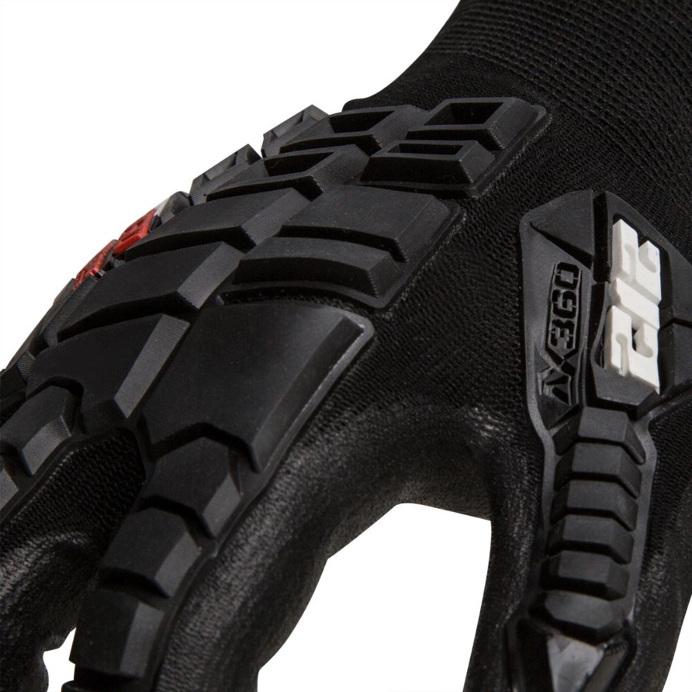212 Performance AXIMPLT 05 012 AX360 Seamless Impact Lite Gloves - XX Large Black - Protective Work Gloves for Construction, Mechanics & Outdoor Activities