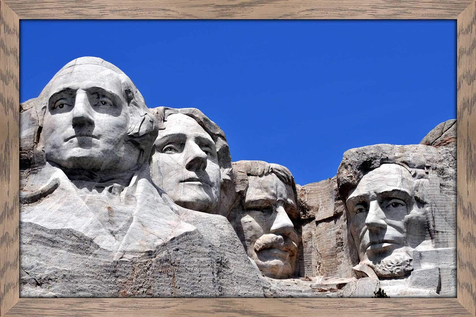 Mount Rushmore South Dakota Wall Art - 21.5x27.5 Inch Blue Acrylic Print - Premium Home & Office Decor - Perfect for Living Room, Bedroom or Gift