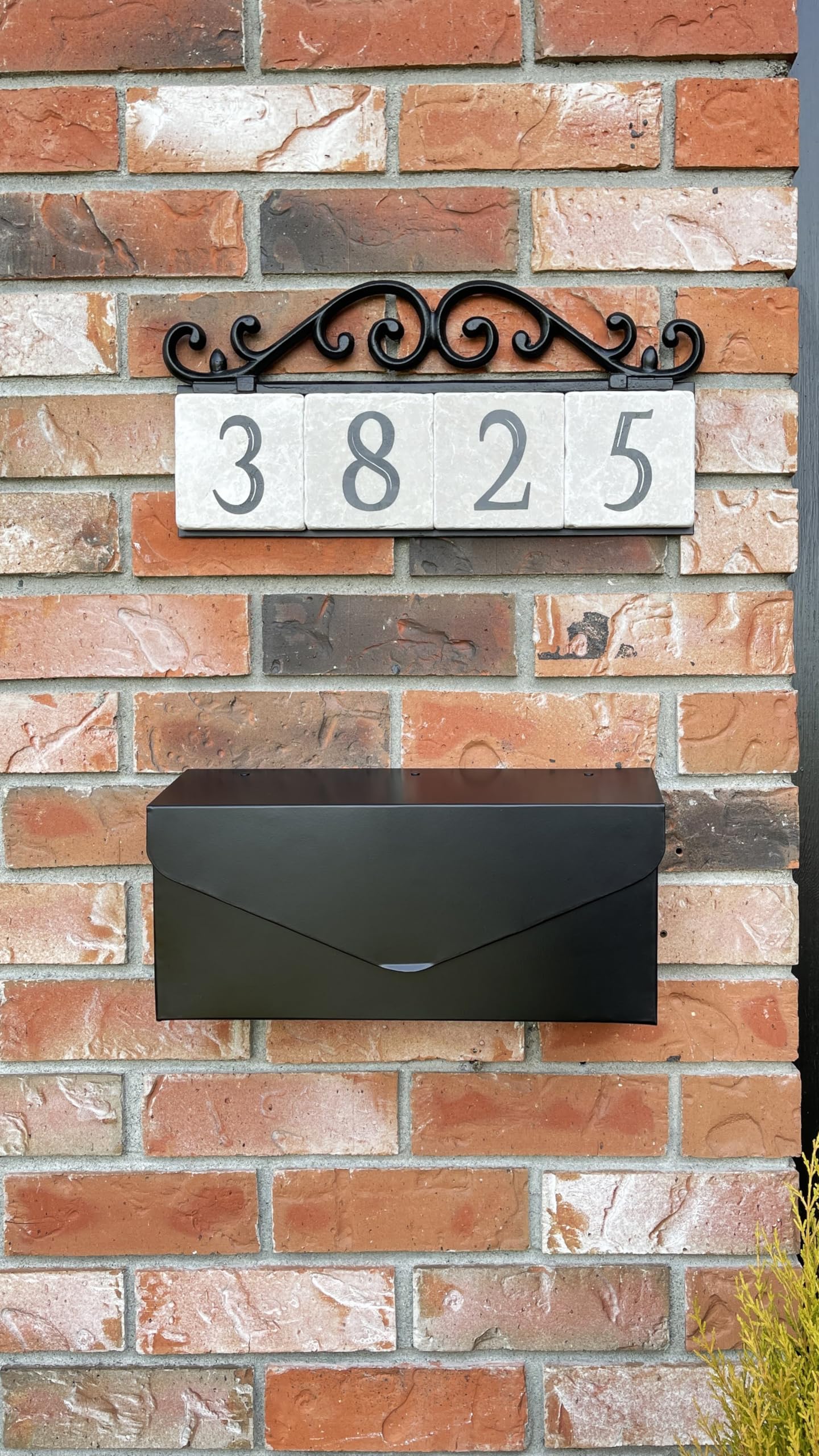 NACH Old World 4-Number Cast Iron Address Plaque - 18