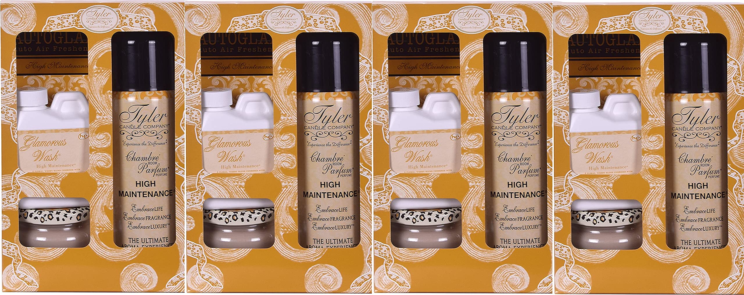 Tyler Candle High Maintenance Glamorous Gift Set - 4 Pack Scented Candles for Home, Spa & Romantic Gifts | Perfect for Relaxation, Aromatherapy & Special Occasions