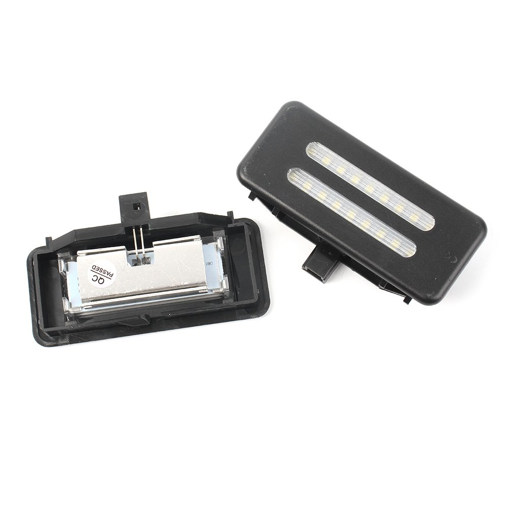 BMW E60 E61 E90 E91 E92 E70 Interior Car LED Vanity Mirror Lights - 18-LED White Sun Visor Lamps Replacement (2PCS) - Perfect for Night Driving & Makeup Application