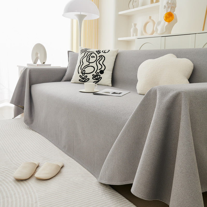 Premium Yara Velvet Non-Slip Waterproof Sofa Cover - Pet Friendly Furniture Protector for Living Room, Bedroom & Home Decor