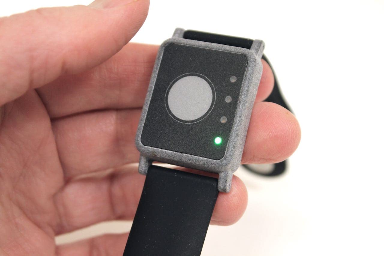 Safe and Sound Micro Wearable RF Detector Alarm - Portable EMF Radiation Monitor for Home, Office & Travel Security
