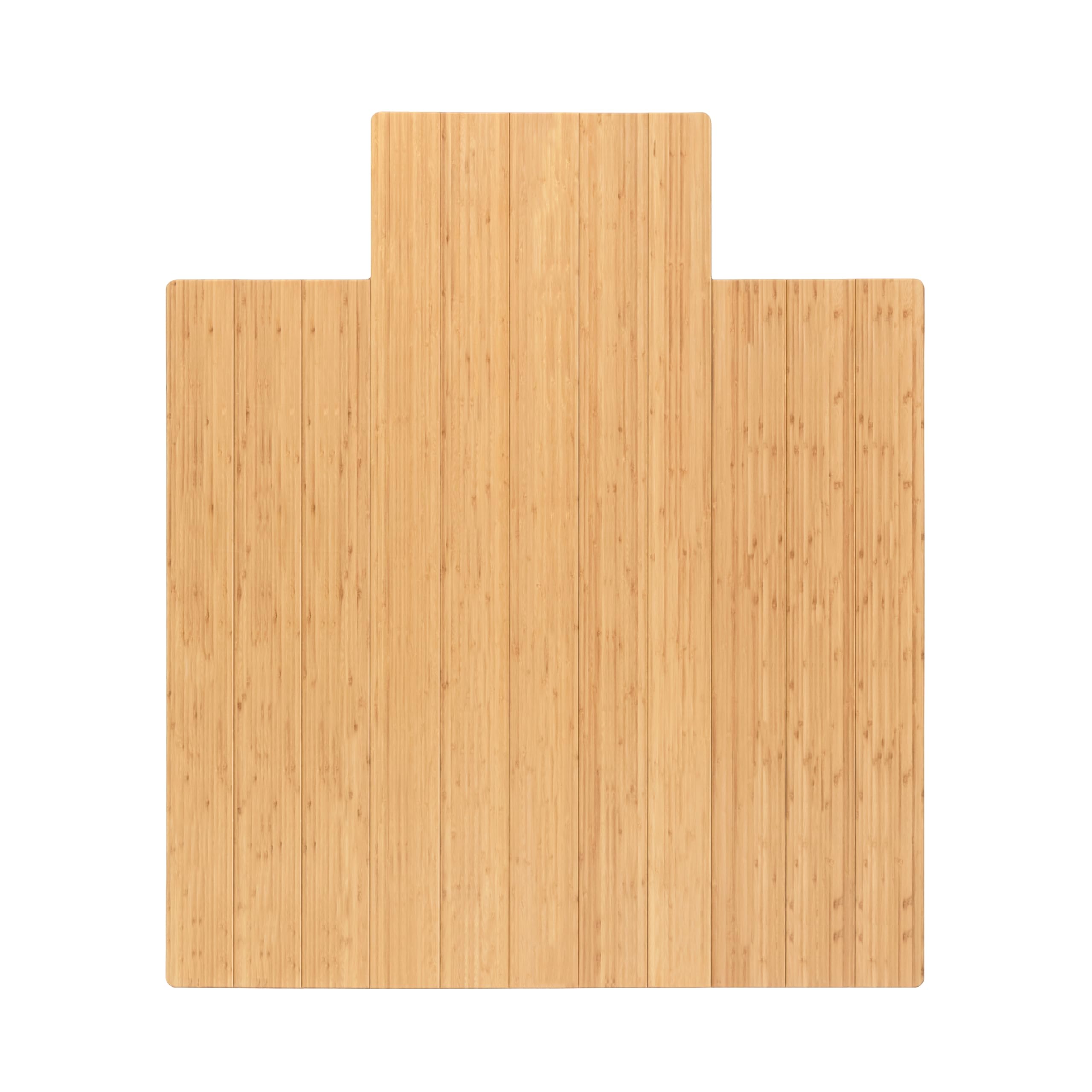 Premium Bamboo Chair Mat for Hardwood Floors – 8mm Thick, Anti-Slip & Heavy Duty – Office & Home Floor Protector for Desks, Workstations & Rolling Chairs – Ideal for Hardwood, Laminate & Tile Floors