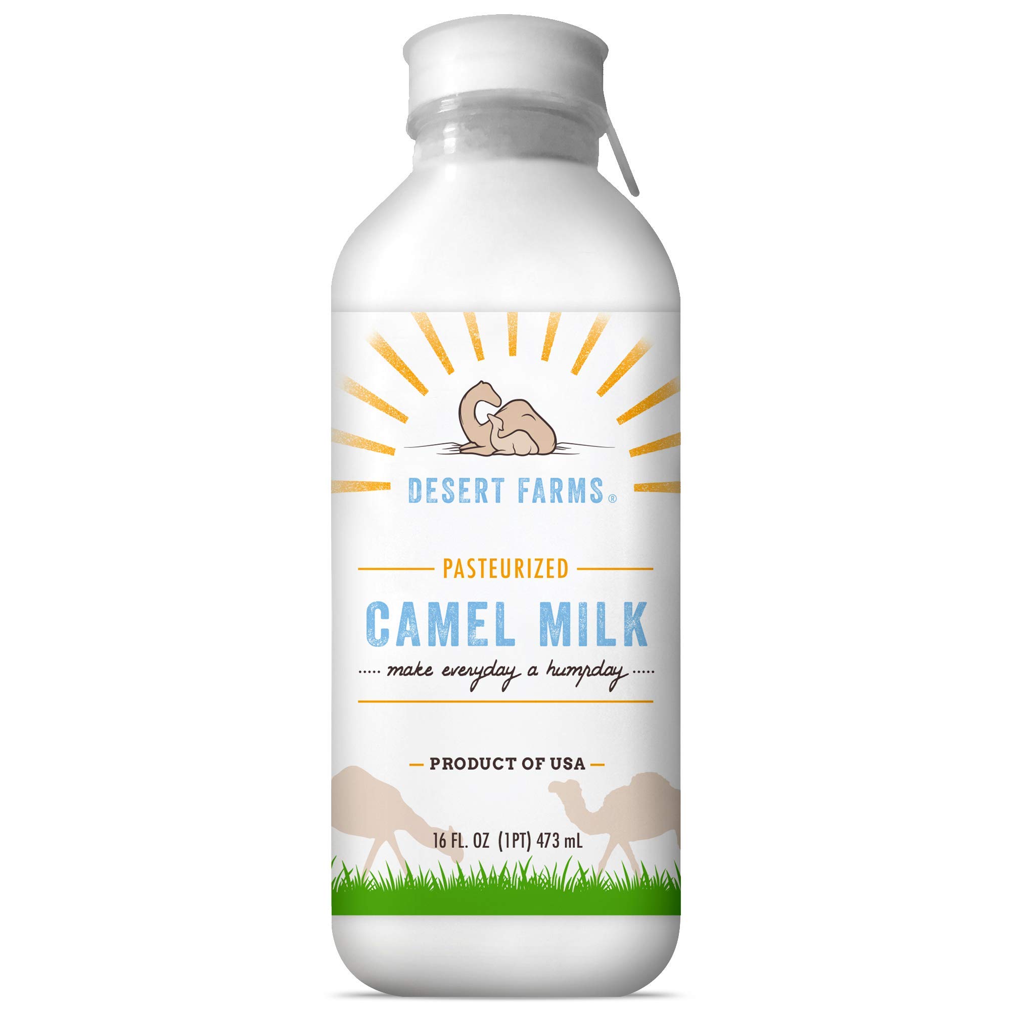 Organic Fresh Frozen Camel Milk - Grade A Allergen-Free, Pure & Natural Camel Milk from Healthy Midwest Camels - Made in USA [6 Pack] - Perfect for Smoothies, Coffee Creamer & Immune System Support