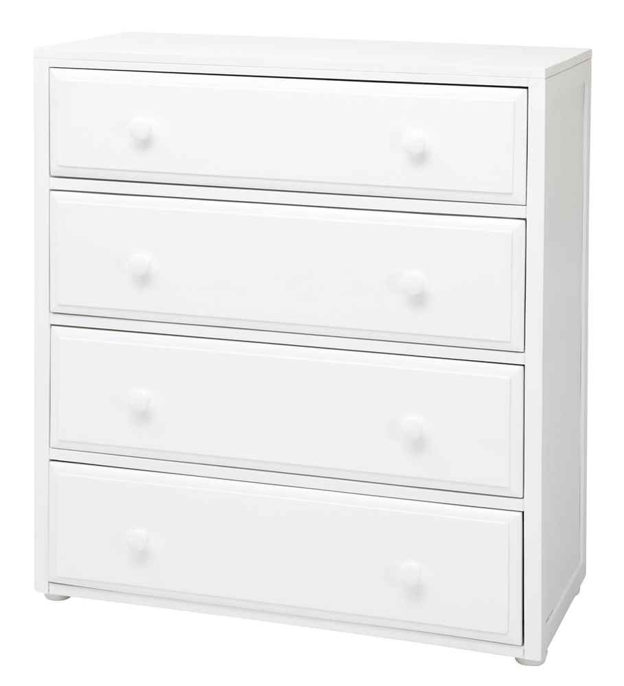 Kids Wooden Dresser with 4 Drawers - Natural Wood Nursery Storage Organizer for Baby Clothes, Toys & Accessories | Perfect for Toddler Bedroom, Daycare & Playroom Organization